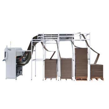 Four-stock Continuous Corrugated Paper Cutting and Packaging Machine