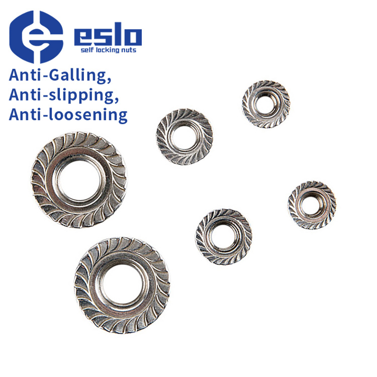 316 Corrosion Resistance Hex Serrated Lock Nut