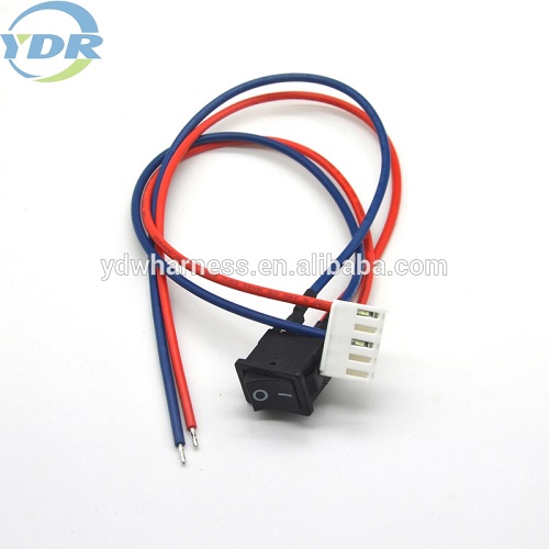 3.96mm switch power supply cable wire harness on off