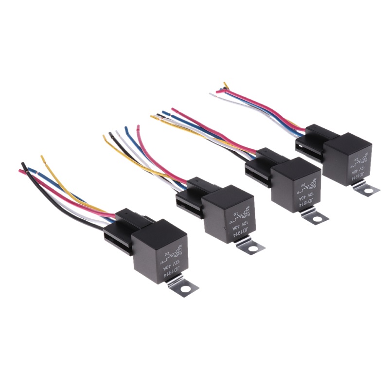 Automotive Relay 5 Wires Wire Harness DC 12V