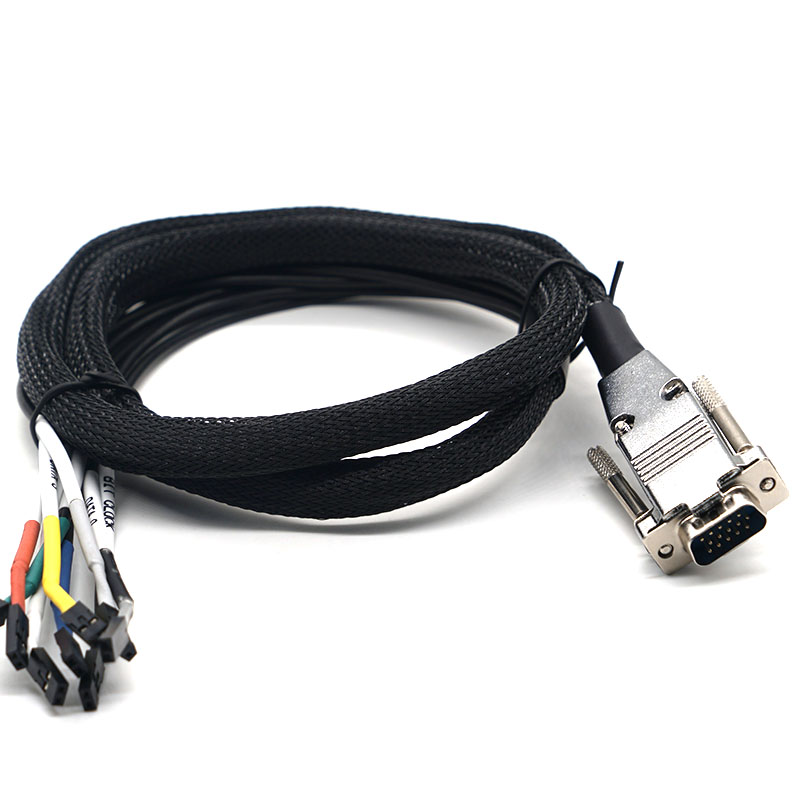 DB Connector to Dupont 2.54 Coaxial Cable