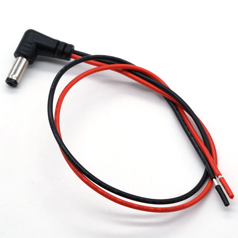 Konektor DC Power Jack 90 Derajat 5.5 2.1 Kabel Kabel Plug Wanita Kabel Pria