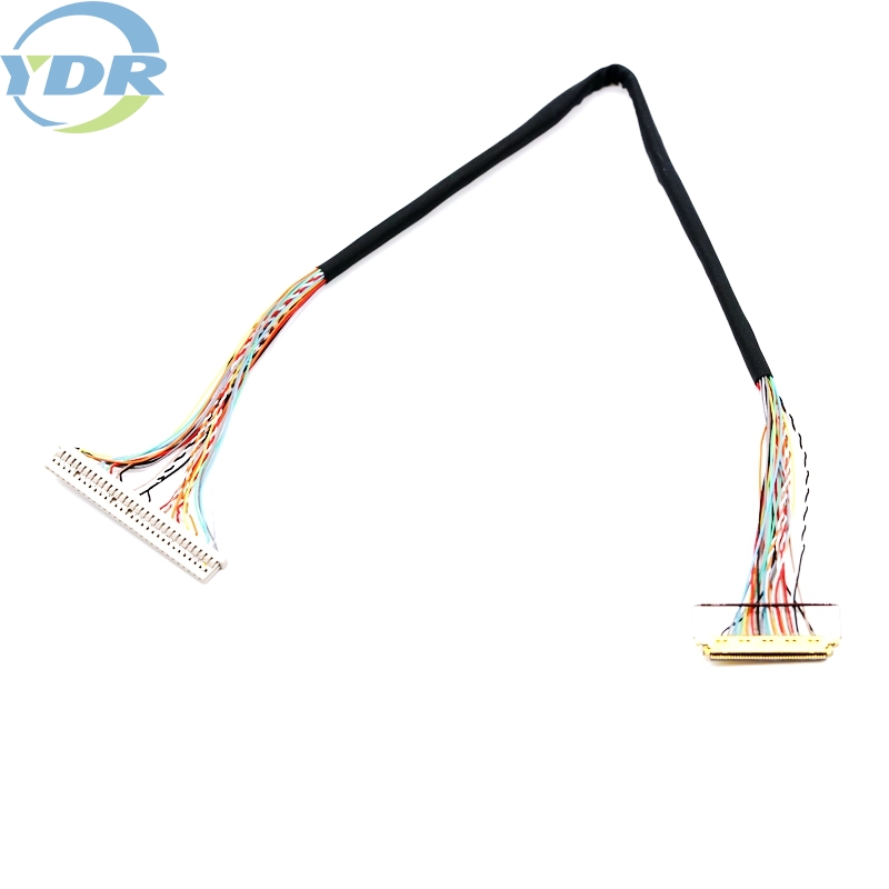 DF14-30P-1.25H LVDS LCD Screen Display Cable 30Pin Twisted Pair For TV Computer Customized