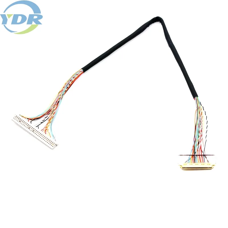 DF14-30P-1.25H LVDS LCD Screen Display Cable 30Pin Twisted Pair For TV Computer Customized