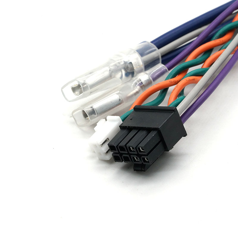Arnés de cable Molex 3.0 con cable trenzado de terminal en forma de U de 250 terminales personalizable