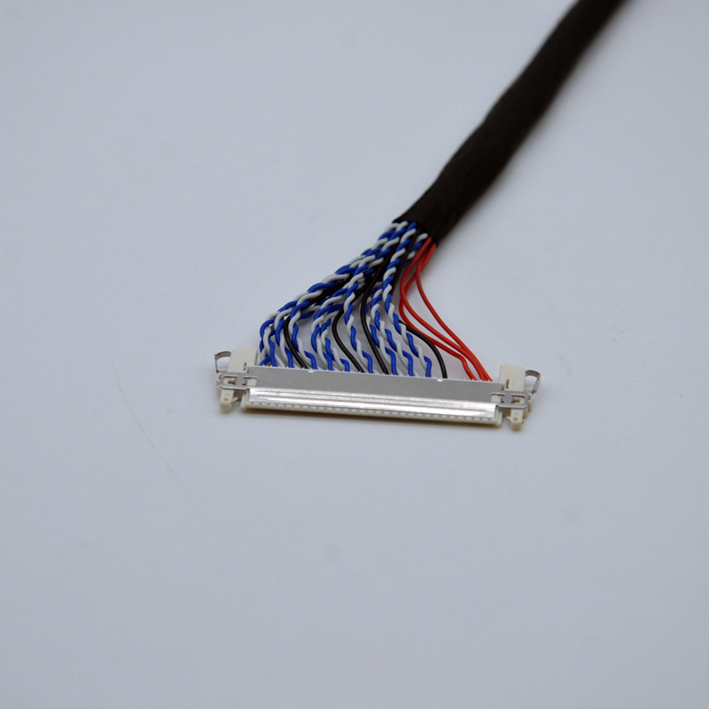 Arnés de cableado de pantalla de visualización de vídeo de cable LVDS 10064 32AWG 30pin conector