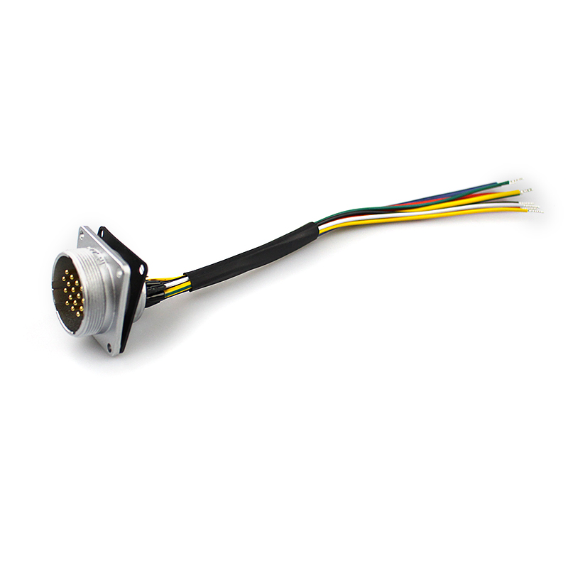 Conector de enchufe PLT del cable del soporte del panel de la cabeza de la aviación del arnés de cable de la prenda impermeable de 16 núcleos