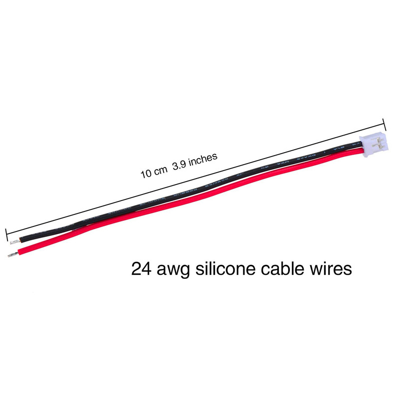 Cable de silicona JST PH 2.0 de 2 pines
