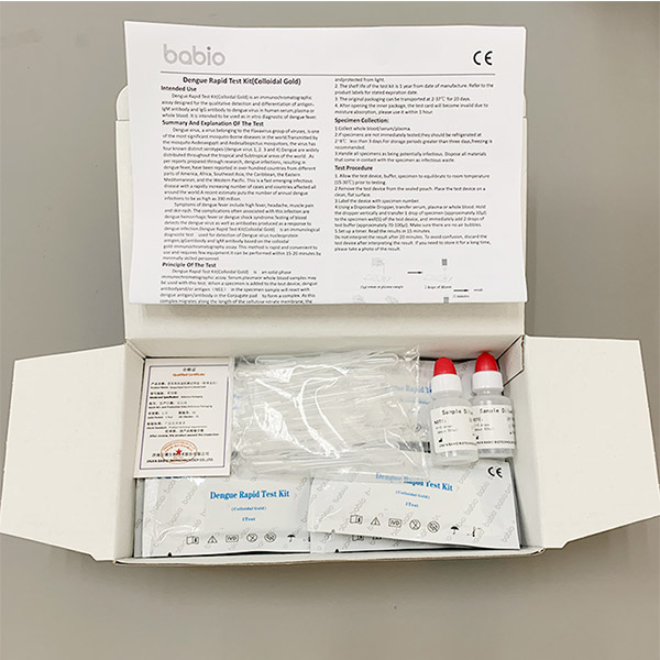 Kit de test rapide de dengue (or colloïdal)