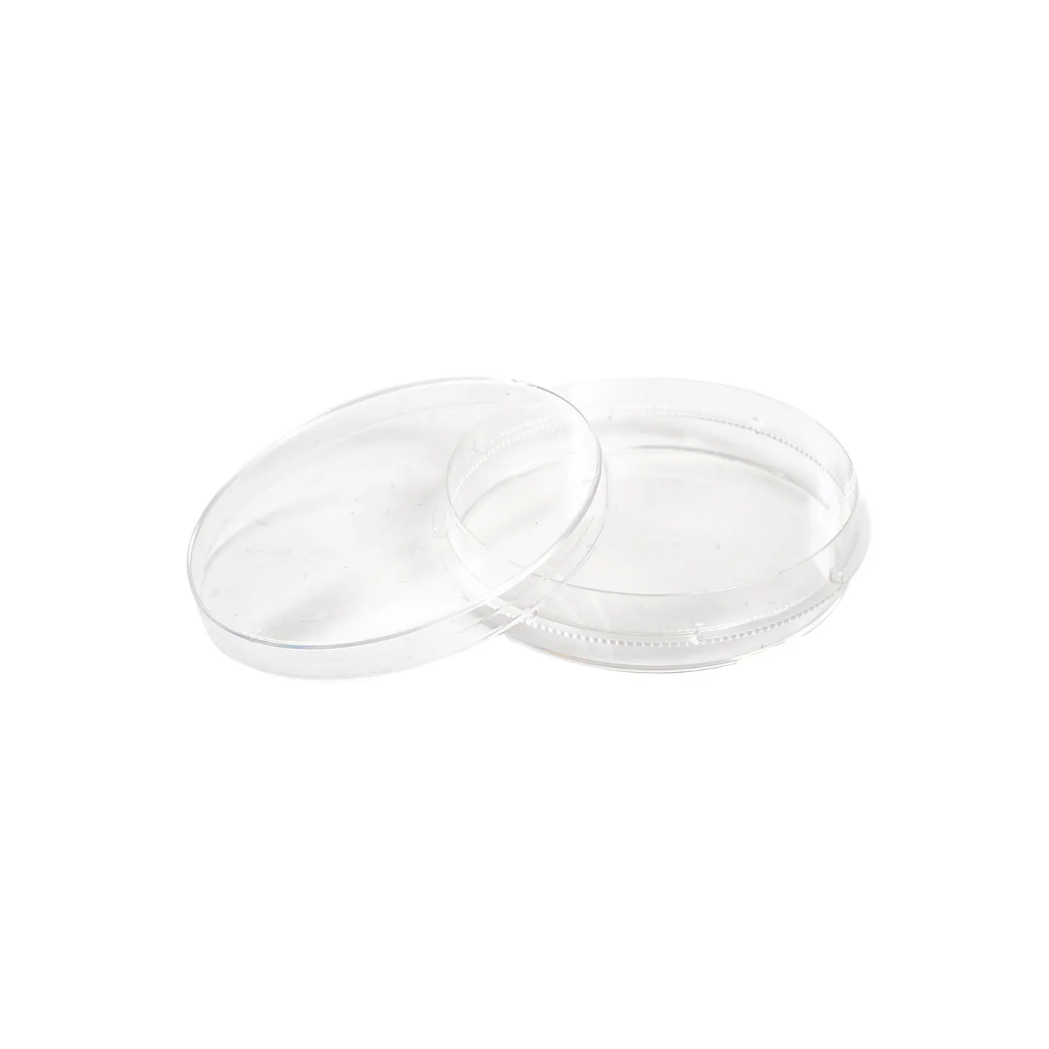 Disposable plastic petri dish