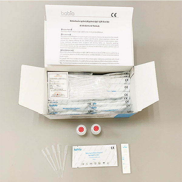 Helicobacter Pylori (H.pylori) IgG / IgM Test Kit (Colloidal Gold Method)