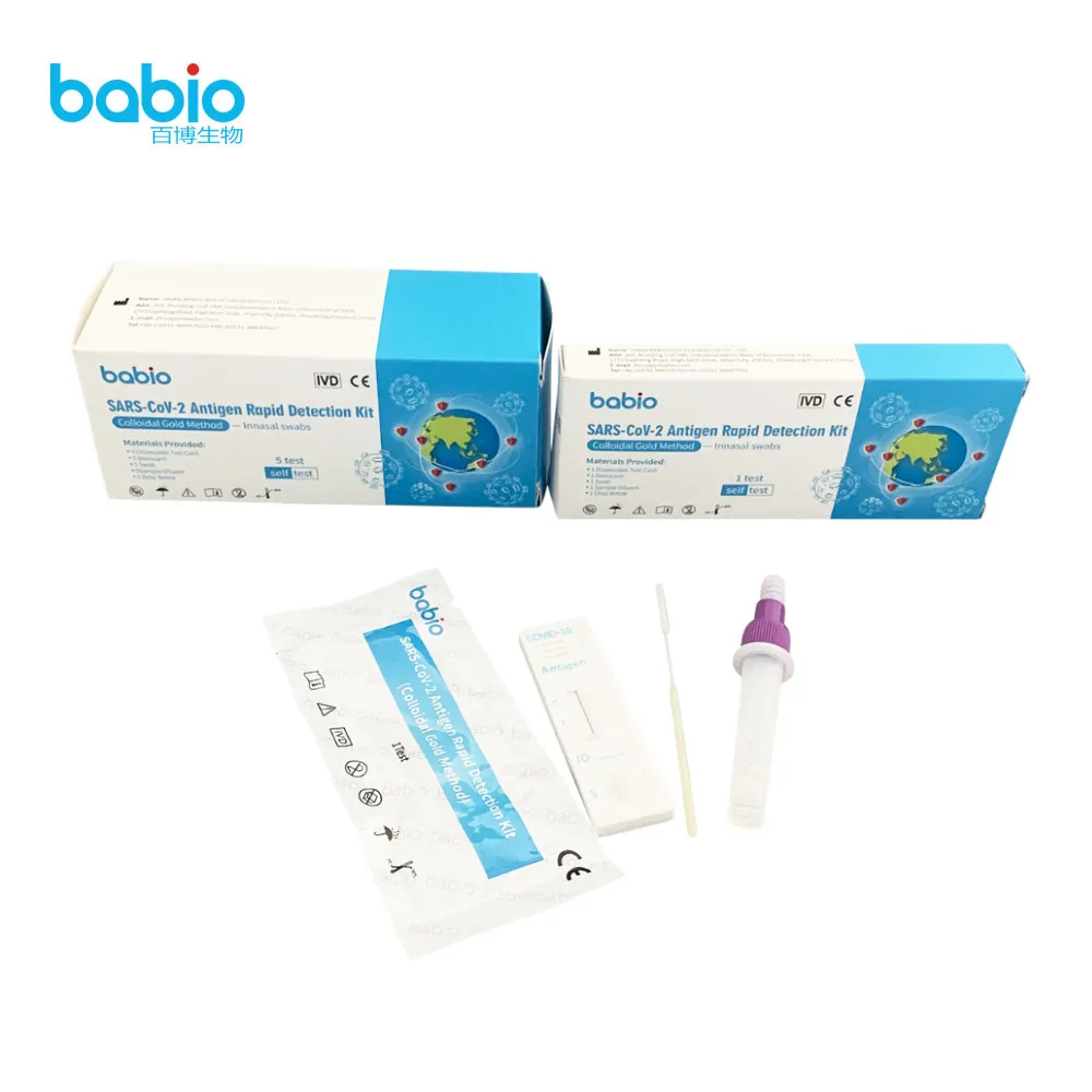 Kit Deteksi Cepat Antigen SARS-CoV-2 dengan usap hidung