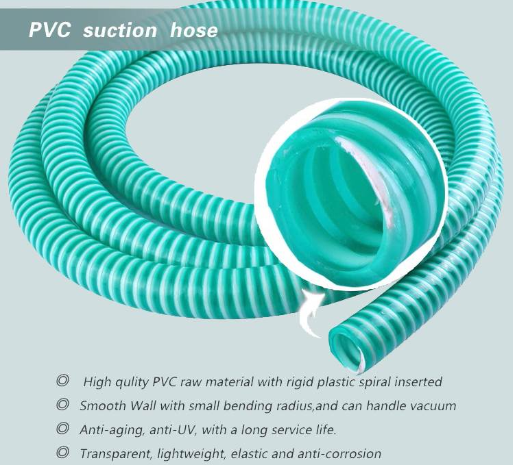 Green PVC Suction Hose
