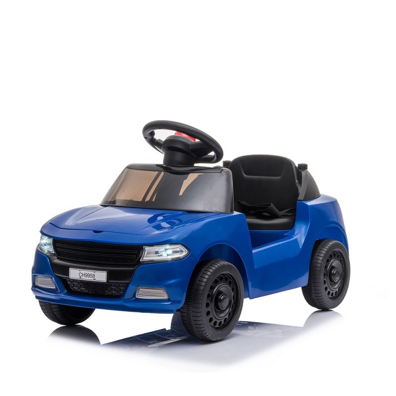 2020 Electric Cars For Kids To Drive Ride On Police Car With Push Bar - 3