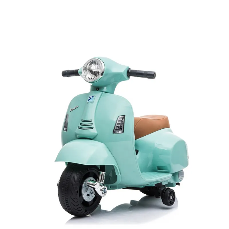 2020 Nowy licencjonowany elektryczny samochód Vespa do jazdy na rowerach dziecięcych Motocykl na baterie