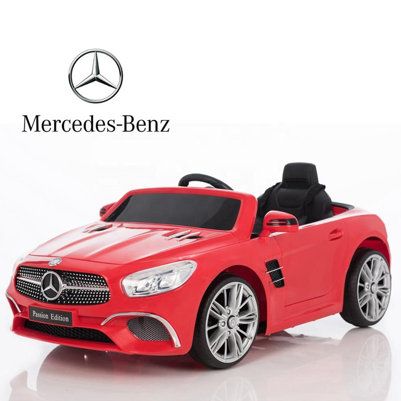 Halpa akun lisenssiauto Mercedes Benz Kids Electric Car Baby Ride leluautolla - 0 