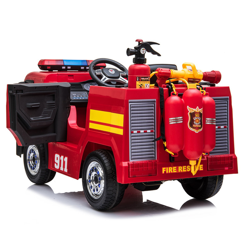 Children Ride On Fire Truck Electric With Remote Control - 3