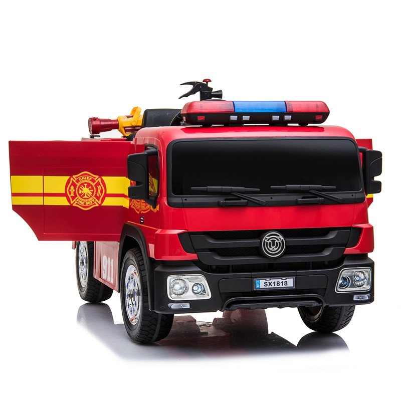 Children Ride On Fire Truck Electric With Remote Control - 4 