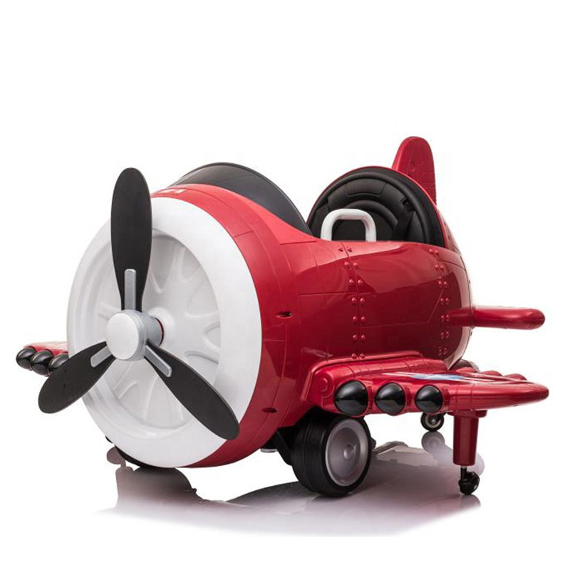 工場卸売電気キッズは子供が運転するための飛行機のおもちゃの車に乗る