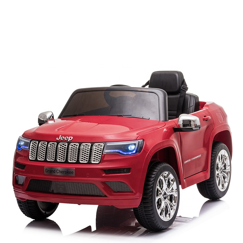 Grand Cheokeen virallinen lisenssi lapsille tarkoitettujen sähköautojen ajamiseen 12 V: n lapsilla ratsastaa autolla kauko -ohjaimella - 1