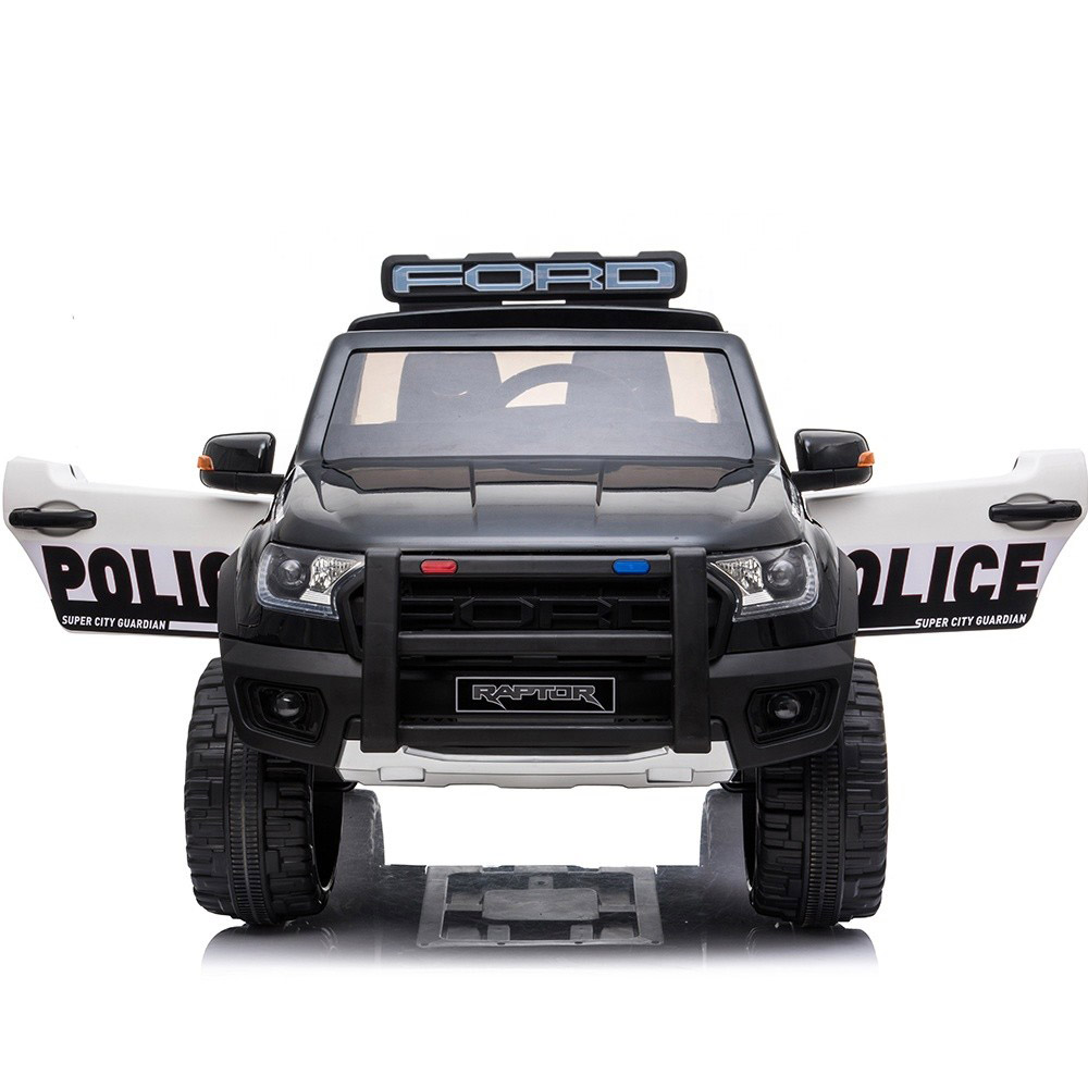 2021 Lapset ratsastavat lelupoliisiautolla Lisensoitu iso sähköinen jeeppi lapsille kauko -ohjaimella - 2 