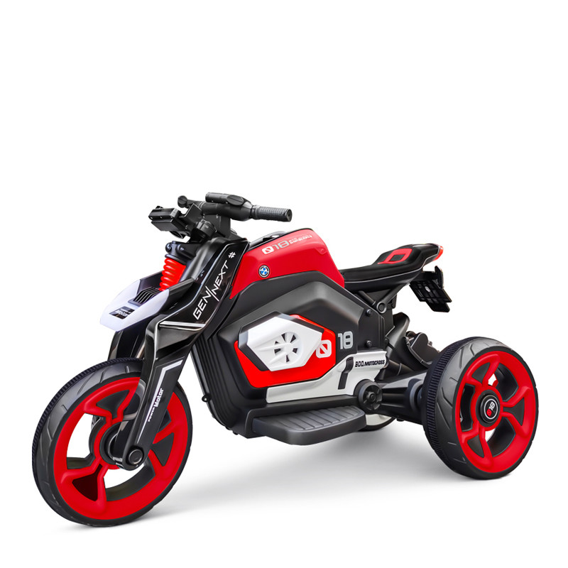 बच्चे को ड्राइव करने के लिए नई इलेक्ट्रिक किड्स मोटरसाइकिल रिचार्जेबल रेसिंग मोटरसाइकिल