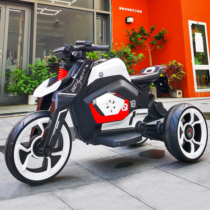 Nowy elektryczny motocykl dziecięcy Akumulatorowy motocykl wyścigowy dla dzieci do jazdy - 3 