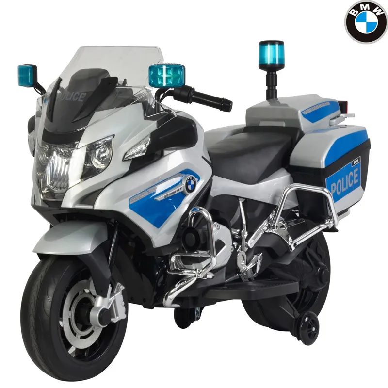 Licença oficial 12v infantil passeio elétrico na motocicleta 212 da polícia