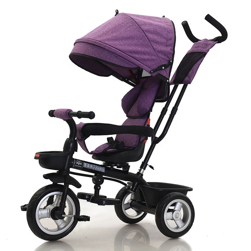 Triciclo barato al por mayor para el paseo plegable del bebé en el juguete de tres ruedas