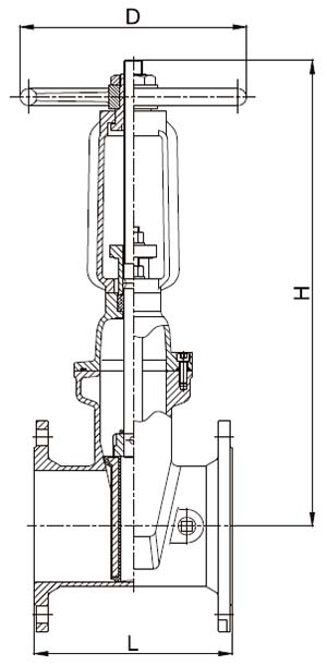 BS PN16 Rising Stem Resilient-Seated Gate Valve