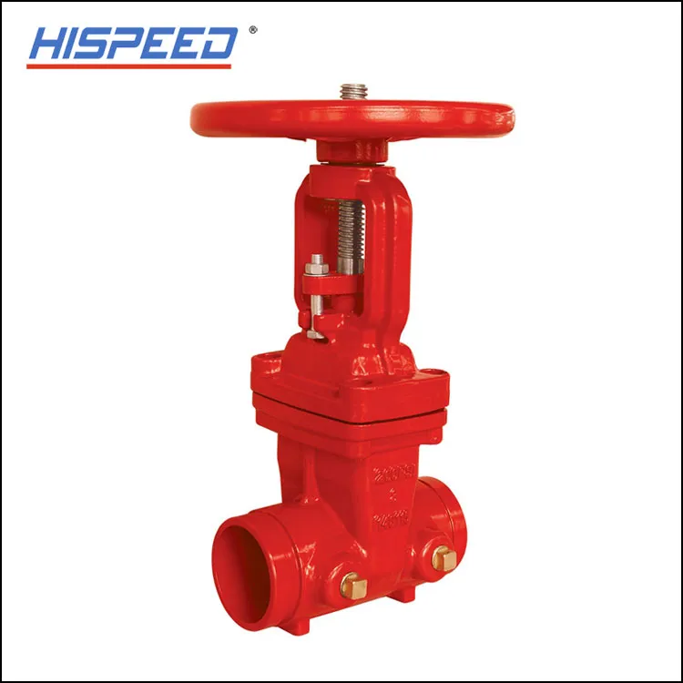 Rising Stem Resilient-Seated (OS and Y) Ductile Iron Gate Valve (αυλακωτό άκρο)