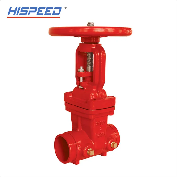 Tumataas na Stem Resilient-Seated (OS at Y) Gate Valve (Groove End)