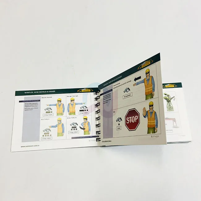 Tlač brožúr z vodotesného papiera vinutého drôtu