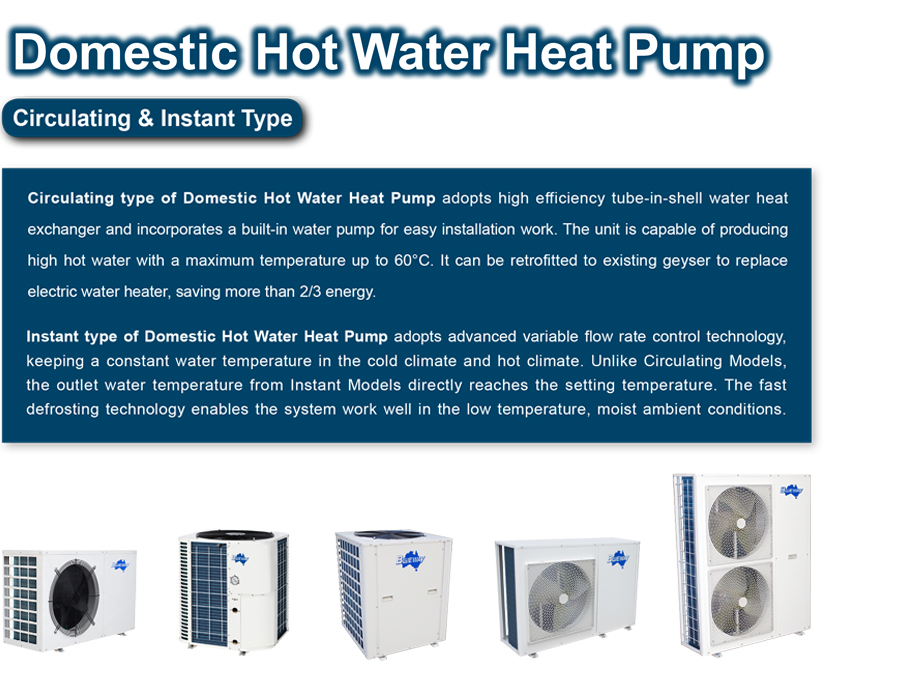 Instant na Hot Water Heat Pump