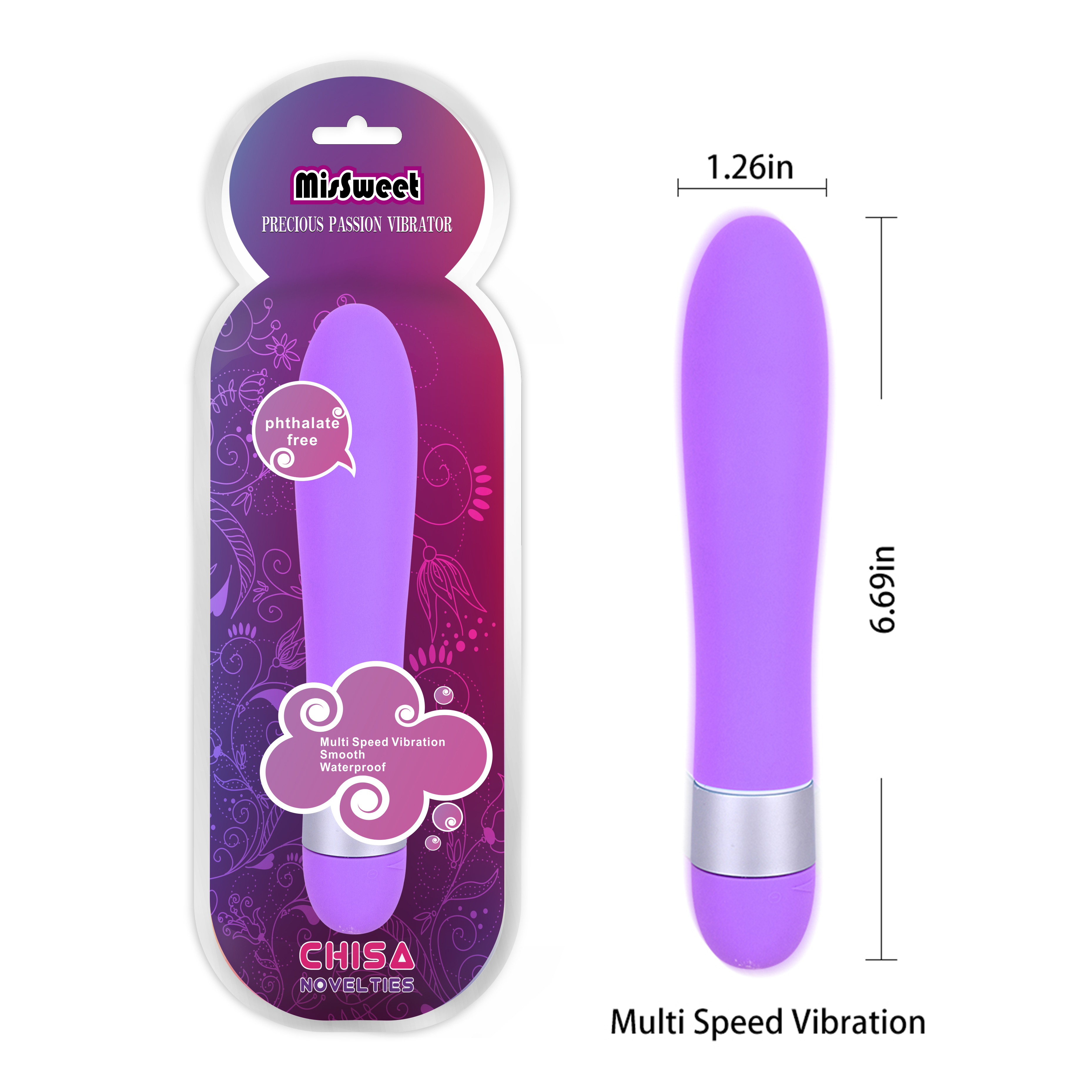 Precious Passion Vibrator-Purple - 0