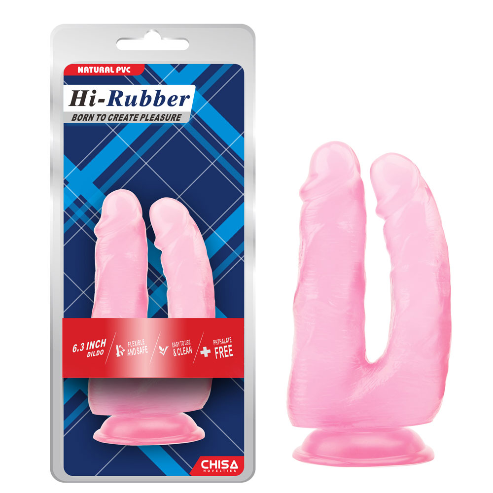 6,3 tommers dildo-rosa