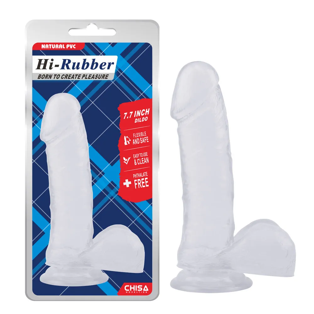 7,7 hüvelykes Dildo-Clear