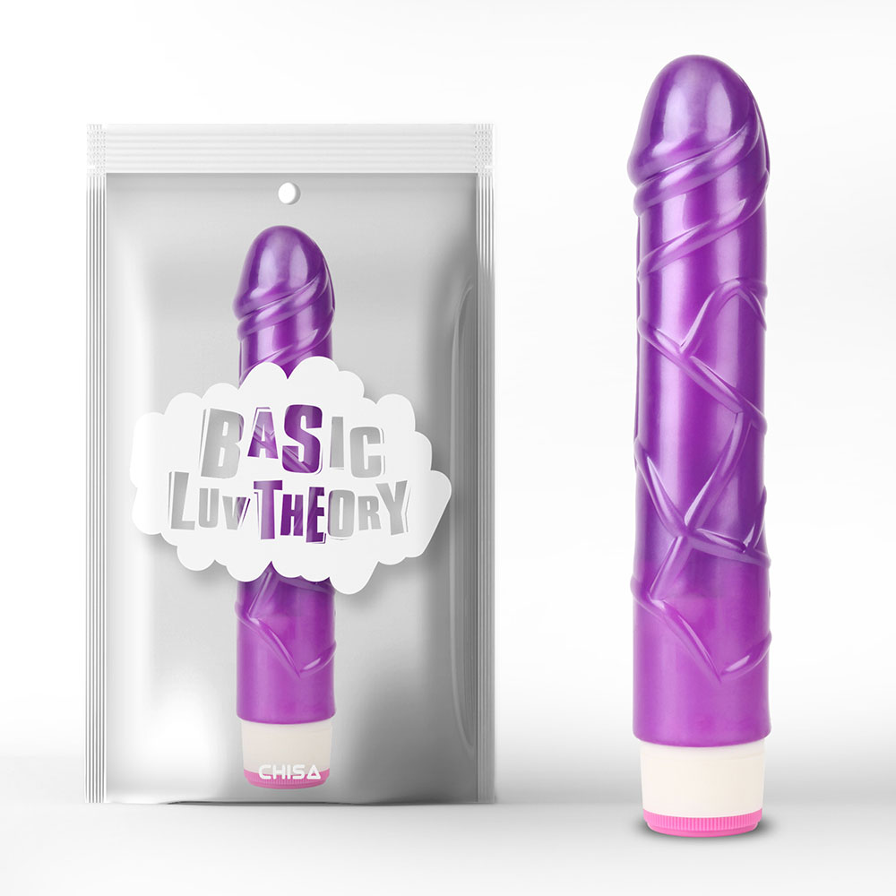 Realistic dildos Basic Pulsator-Purple