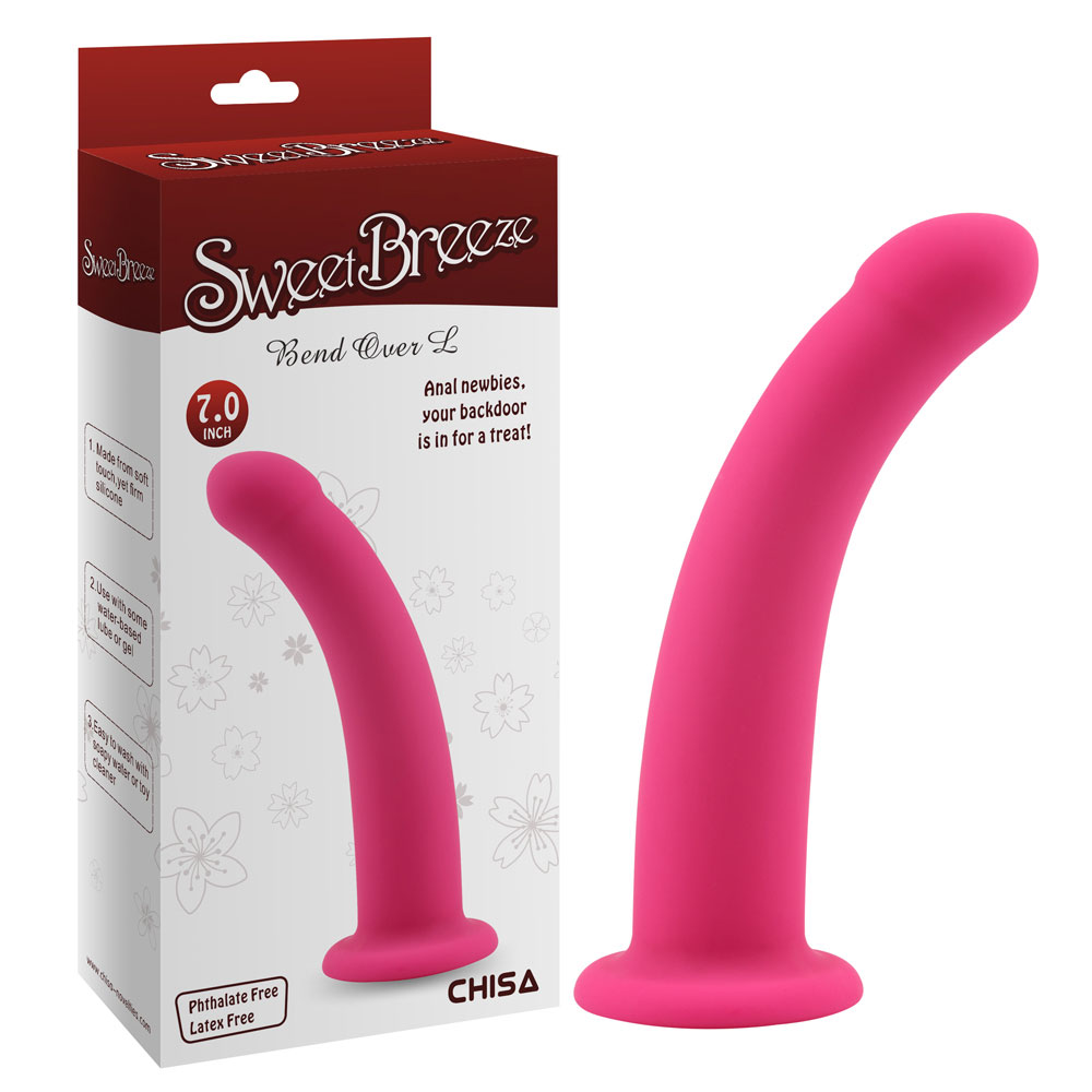 Bend Over L-Pink Siliconel Soft Dildos