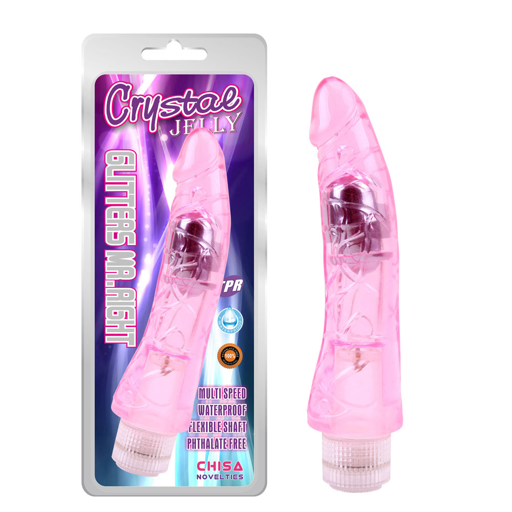 Realistic dildos Glitters Mr.Right - Pink