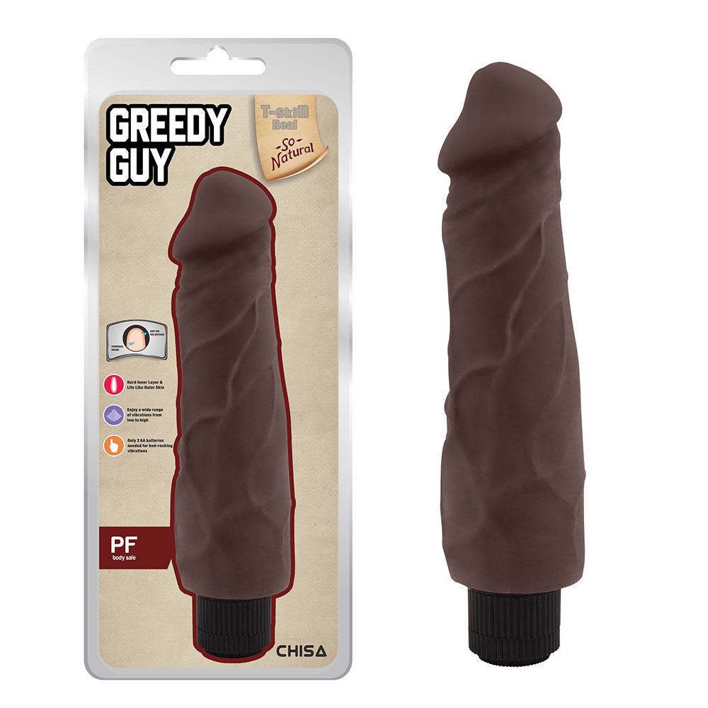 Greedy Guy-Brown Soft TPE Dual Density Realistic Dildo