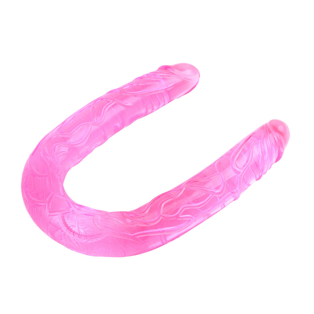 Jelly Flexible Double Dong-Pink - 1 