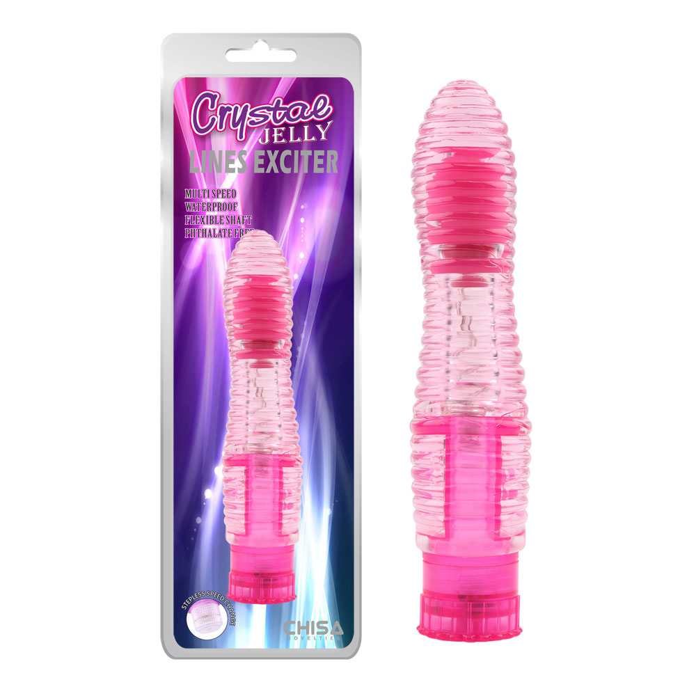 Realistic dildos Lines Exciter - Pink