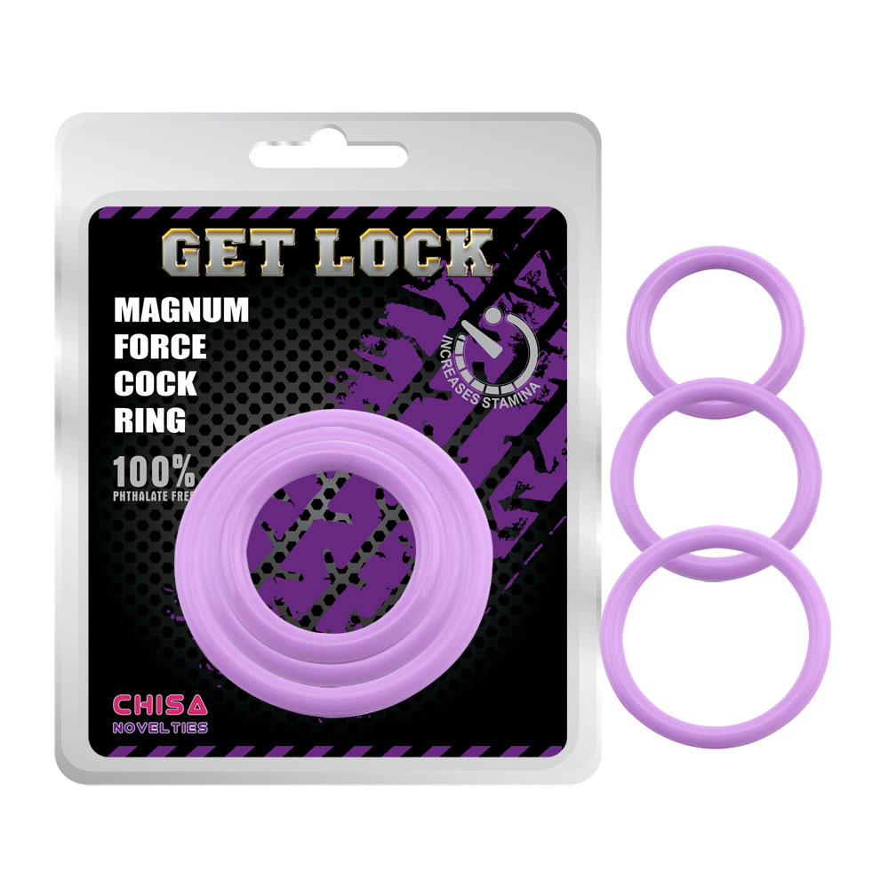 Prsten na penis Magnum Force-fialový