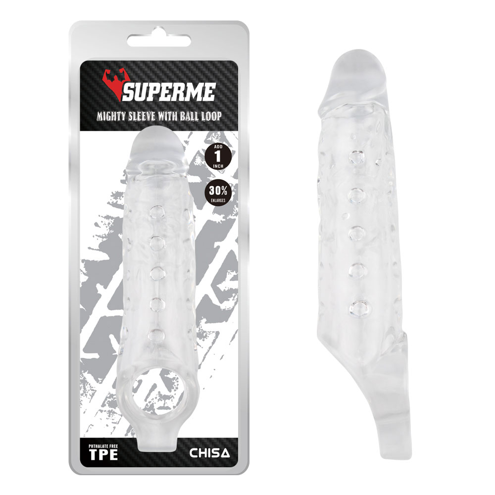 Mighty Loop Clear TPE Wearable Increasing Penis Sleeve