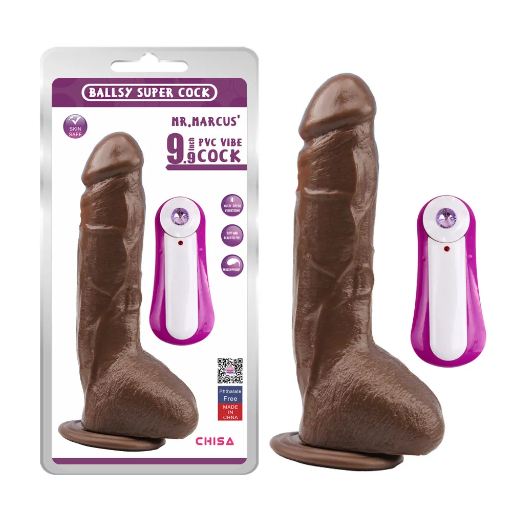 Consolador Vibrador MR.MARCUS '9.9 - Marrón