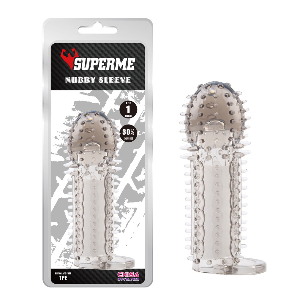 Nubby Sleeve-Greyr TPE Wearable Increasing Penis Sleeve