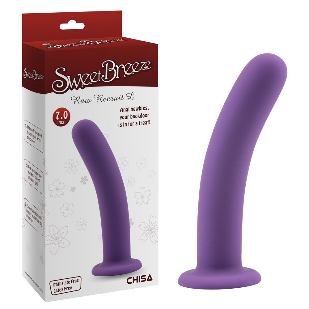 Raw Recruit L-Purple Siliconel Soft Dildos