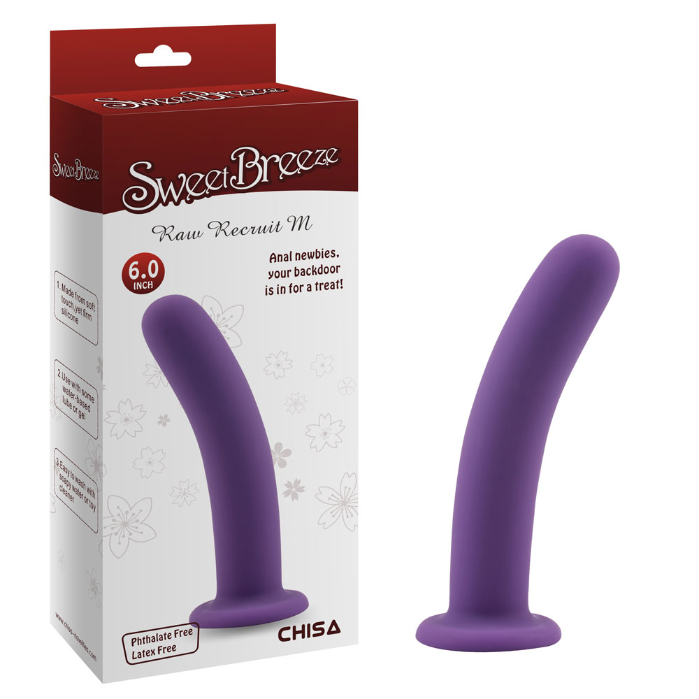 Raw Recruit M-Purple Siliconel Soft Dildos