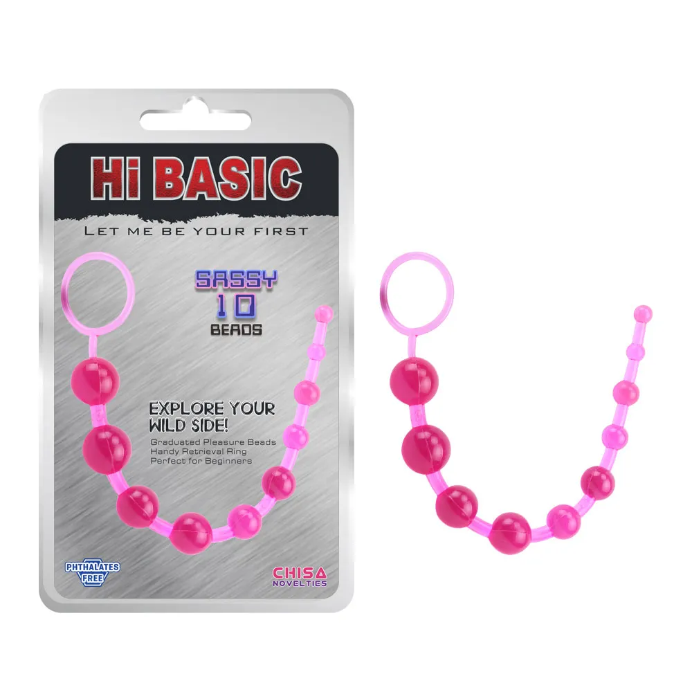 SASSY Anal Beads - розовые